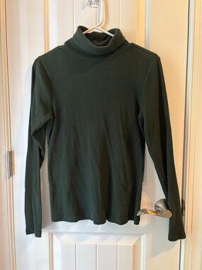 Old Navy Plush Ribbed Turtleneck - Dark Green